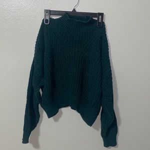 Lottie Moss Green Size M Turtleneck Sweater
